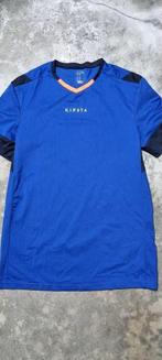 blauwe voetbal / sport t-shirt Kipsta maat XS - Smal, Maat XS of kleiner, Ophalen of Verzenden, Zo goed als nieuw, Shirt