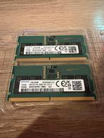 16GB (2x 8GB) DDR5 SODIMM 5600Mhz laptop ramgeheugen Samsung, Computers en Software, Ophalen of Verzenden, Zo goed als nieuw, DDR5