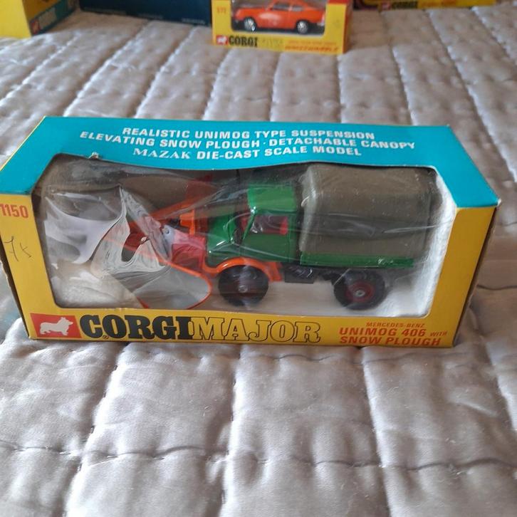 CORGI MAJOR nr.1150: MERCEDES UNIMOG 406 SNEEUWPLOEG*NEW*, Hobby en Vrije tijd, Modelauto's | 1:43, Nieuw, Bus of Vrachtwagen
