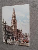 Oude prentkaart stadhuis Brussel, Verzenden