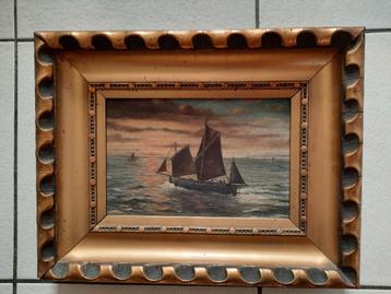 schilderij zeezicht 1913 beschikbaar voor biedingen