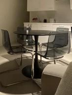 Tobias stoel - Grijs, Huis en Inrichting, Ophalen, Kunststof, Zo goed als nieuw, Vier