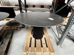 Ronde tafel met natuursteen blad/ronde poot in smeedijzer, Ophalen, Zo goed als nieuw, Rond, Overige materialen