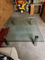 Heel zware salontafel met gewapend glas., Ophalen, Zo goed als nieuw, Glas