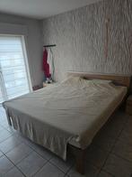 Tweepersoonsbed 220x200 met lattenbodem, Ophalen, Zo goed als nieuw