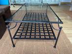 smeedijzer salontafel, Huis en Inrichting, Ophalen, 100 tot 150 cm, 50 tot 100 cm, Zo goed als nieuw