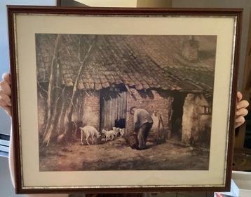 Leon Engelen foto geitjes in kader beschikbaar voor biedingen