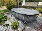 Zwembad met filter en warmtepomp, Tuin en Terras, Zwembaden, Ophalen, Gebruikt, 200 tot 300 cm, 80 tot 120 cm