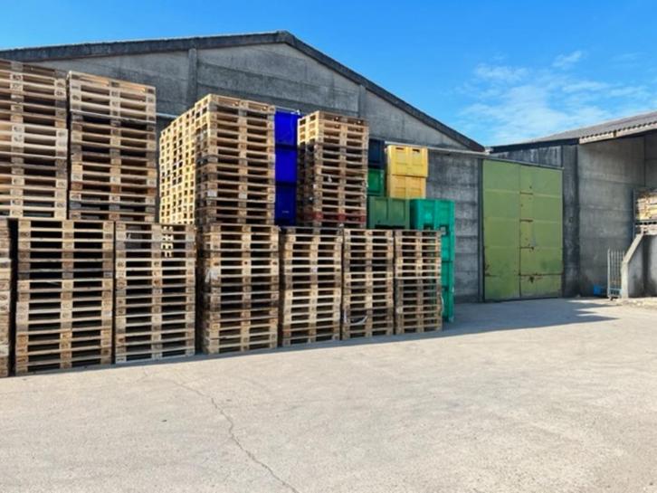 Te koop gevraagd euro paletten, Doe-het-zelf en Bouw, Hout en Planken, Gebruikt, Pallet, Vuren, Minder dan 200 cm, Minder dan 25 mm