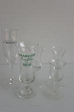 5 glazen oa: amaretto, champagne F Bonnet...., Verzamelen, Ophalen of Verzenden, Zo goed als nieuw