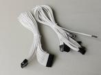 Witte gevlochten verlengkabelset voor moederbord en GPU, Computers en Software, Moederborden, Overige soorten, Ophalen of Verzenden