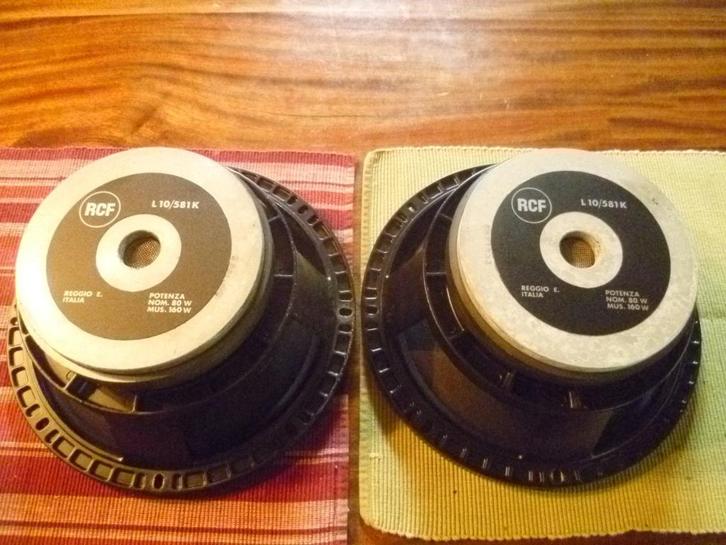 paar vintage rcf L10/581k speakers, Audio, Tv en Foto, Luidsprekerboxen, Gebruikt, Ophalen