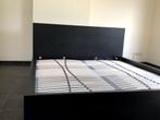 Bed 2 pers Malm serie van Ikea, Comme neuf, Deux personnes, Noir, 180 cm
