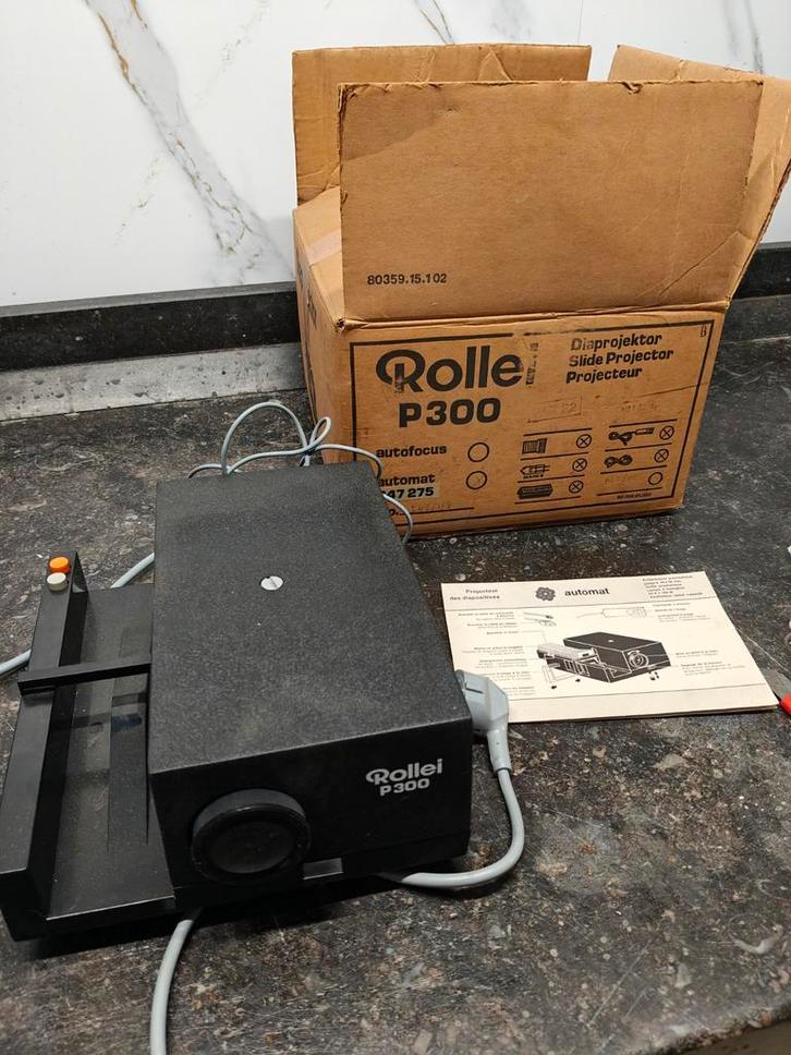 Rollei P300 Diaprojector – Compleet met Doos&Handleiding, Audio, Tv en Foto, Diaprojectoren, Ophalen