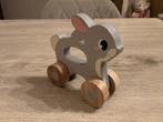 Houten konijn op wieltjes (13x13 cm), Kinderen en Baby's, Ophalen of Verzenden, Zo goed als nieuw, Overige typen
