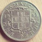 Jamaica 1 Penny 1955 KM37 XF, Postzegels en Munten, Munten | Amerika, Losse munt, Verzenden, Midden-Amerika