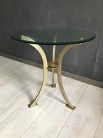 Table d'appoint vintage en verre Cantori Piccolo, 55 à 75 cm, Rond, Verre, Enlèvement