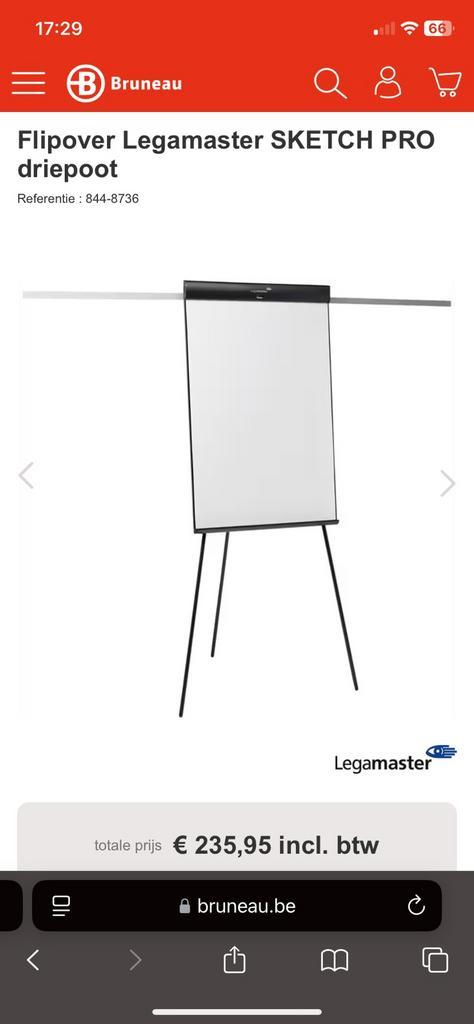 Legamaster SKETCH EASY flipover / whiteboard driepoot, Diversen, Schoolborden, Zo goed als nieuw, Whiteboard, Ophalen