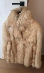 Beige jas van bont maat 46, Ophalen of Verzenden, Gedragen, Beige