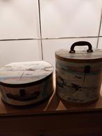 2 houten hoedendozen, Ophalen of Verzenden, Zo goed als nieuw