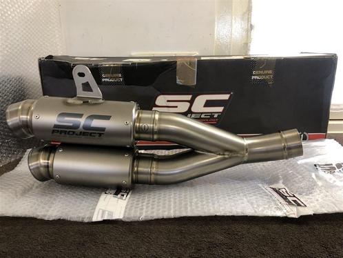 SC Project Twin GP70-R uitlaat Ducati Monster 821 1200 R S, Motoren, Onderdelen | Ducati, Gebruikt, Ophalen of Verzenden