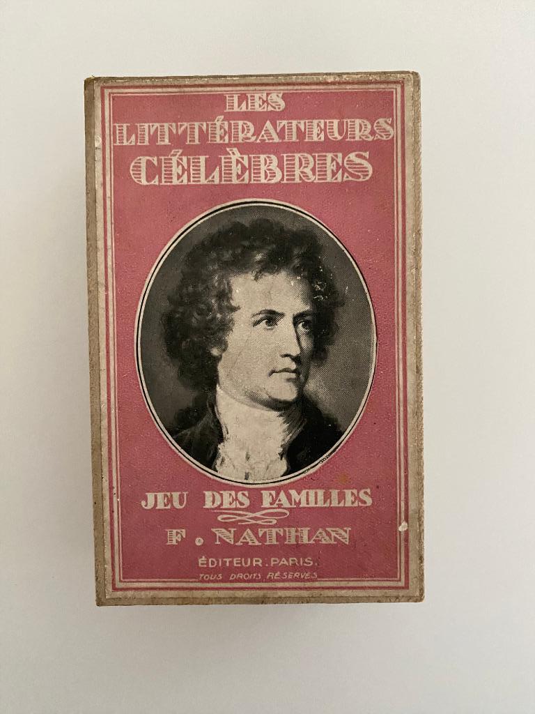 Quatuor Vintage Les Littérateurs Célèbres Nathan Paris 30's, Antiquités & Art, Antiquités | Jouets, Enlèvement ou Envoi