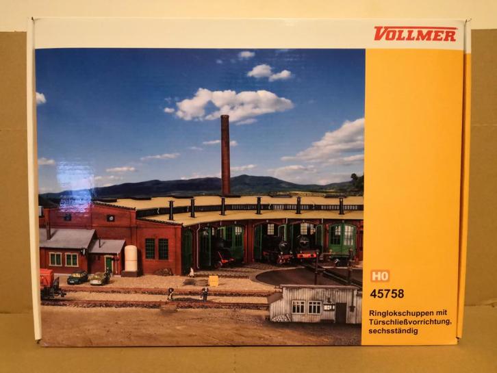 Rotonde 6 voies Vollmer 45758 H0, Hobby en Vrije tijd, Modeltreinen | H0, Nieuw, Brug, Tunnel of Gebouw, Gelijkstroom of Wisselstroom