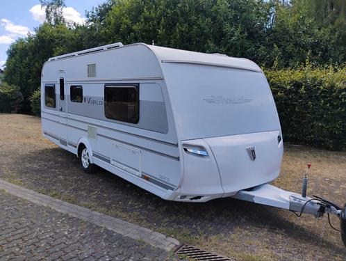 Tabbert Vivaldi 560   2015 vast bed douche wc voortent, Caravans en Kamperen, Caravans, Particulier, Tabbert, Vast bed, Douche