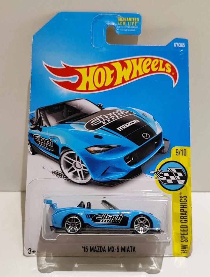 Hot Wheels '15 Mazda MX-5 Miata Blauw (2015), Hobby & Loisirs créatifs, Voitures miniatures | Échelles Autre, Enlèvement ou Envoi