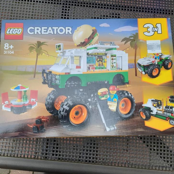 LEGO CREATOR 31104 SEALED en NIEUW : MONSTER BURGER TRUCK, Kinderen en Baby's, Speelgoed | Duplo en Lego, Nieuw, Lego, Complete set