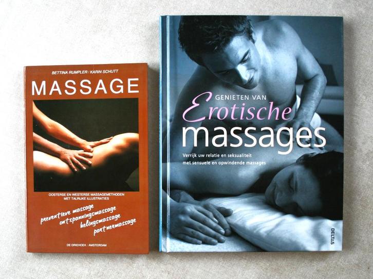 Massage + Erotische massage. Set van 2: €10, Livres, Loisirs & Temps libre, Utilisé, Enlèvement ou Envoi