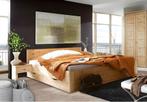 Massief grenenhout. Bed ODIN met bedlades. Natuur of in Wit, Verzenden, Wit, 200 cm, Hout