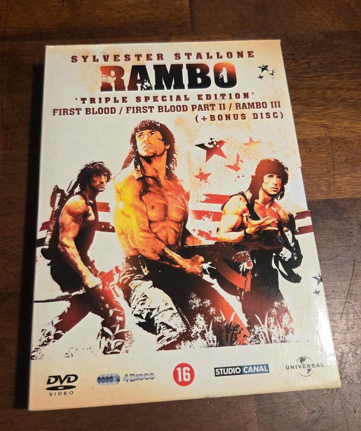 Rambo  - Triple Special Edition (dvd), Cd's en Dvd's, Dvd's | Tv en Series, Actie en Avontuur, Boxset, Vanaf 16 jaar, Ophalen of Verzenden