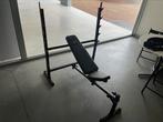 Barbell bench voor benchpress, Sport en Fitness, Ophalen, Krachtstation, Borst, Zo goed als nieuw