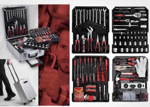 mallettes à outils 250 pièces neuf, Bricolage & Construction, Boîtes à outils, Neuf, Remplie, Enlèvement ou Envoi