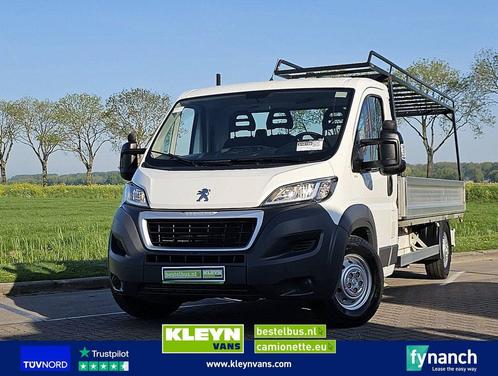 Peugeot BOXER 2.0 L3 Open-Laadbak NAP!, Auto's, Bestelwagens en Lichte vracht, Bedrijf, ABS, Navigatiesysteem, Trekhaak, Diesel