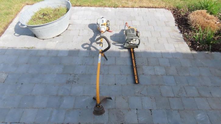 bosmaaier + haagschaar Ryobi benzine tuin maaier haag, Tuin en Terras, Bosmaaiers, Gebruikt, Benzine, Ophalen