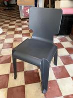 Authentieke designstoel van polyethyleen, Ophalen, Kunststof, Design allemand, Zwart