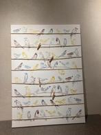 vogels canvas 50-70 cm, Huis en Inrichting, Ophalen, Zo goed als nieuw