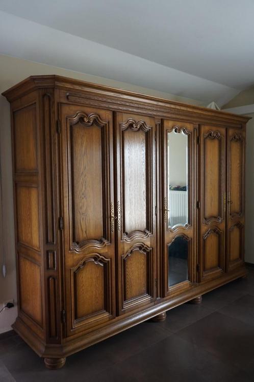 Eiken slaapkamermeubelen, Huis en Inrichting, Kasten | Kleerkasten, Zo goed als nieuw, Met lade(s), Met deur(en), Met plank(en)