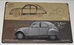 CITROEN 2CV : Metalen Bord Classic Citroen 2CV - 1948, Collections, Envoi, Neuf, Voitures