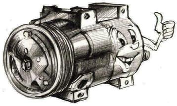 Aircopomp, airco compressor Mercury modellen + arbeid