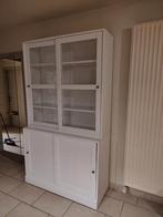 Vitrinekast wit Havsta (nieuwprijs €799), Huis en Inrichting, Kasten | Vitrinekasten, Ophalen, Met deur(en), 100 tot 150 cm, 200 cm of meer