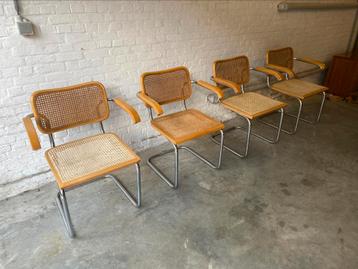 4 Vintage Cesca Stoelen S64 Cidue - Marcel Breuer, 1970