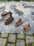 Vintage gietijzeren strijkijzers, Ophalen