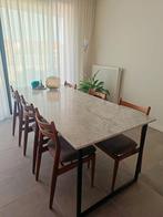Eettafel marmeren blad, Huis en Inrichting, Ophalen, Zo goed als nieuw