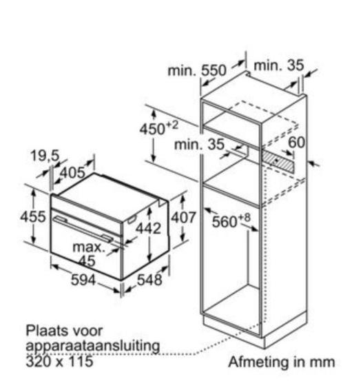 oven Bosch CBG7741B1, Elektronische apparatuur, Ovens, Nieuw, Inbouw, Oven, 45 tot 60 cm, 60 cm of meer, Hete lucht, Ophalen