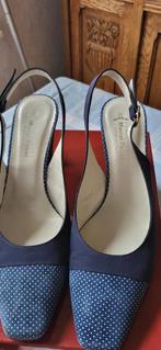 Schoenen open met hak in DAIME BLAUW M38,5 bijna NIEUW, Kleding | Dames, Schoenen, Ophalen of Verzenden, Zo goed als nieuw, Schoenen met hoge hakken