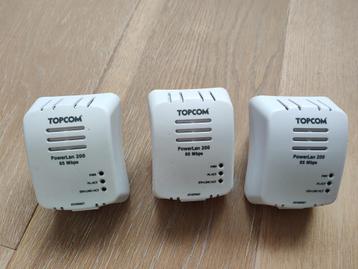 Powerline set van 3 met gratis ethernet (utp) kabels beschikbaar voor biedingen