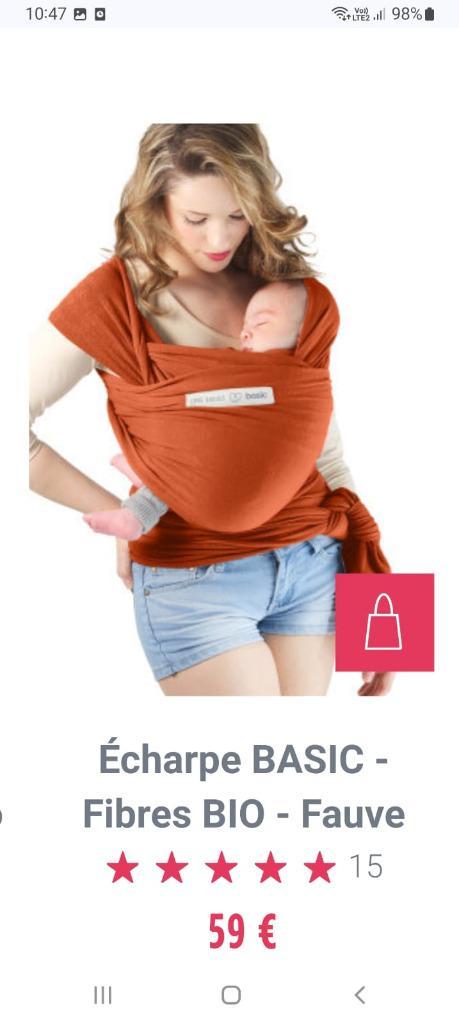 Love radius Basic rode draagdoek, Kinderen en Baby's, Babydragers en Draagdoeken, Zo goed als nieuw, Draagdoek, Buik, Overige merken